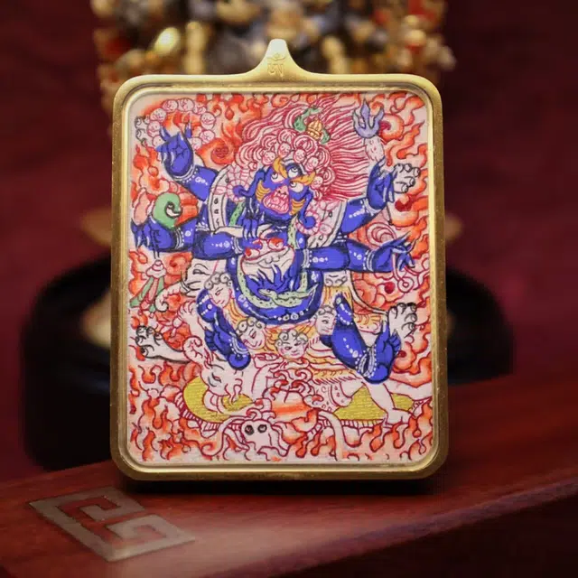 【五路财神来敲门】 玉临门 升职加薪 高薪长伴 事业有成 本命佛平步青云复古民族风#好运 合金 项链 男女同款情侣款