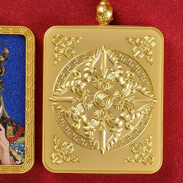 【五路财神来敲门】 玉临门 福气满满 锦上添花 时来运转 诸事顺利 前世今生唐卡复古民族风手工#好运 合金 项链 男女同款情侣款