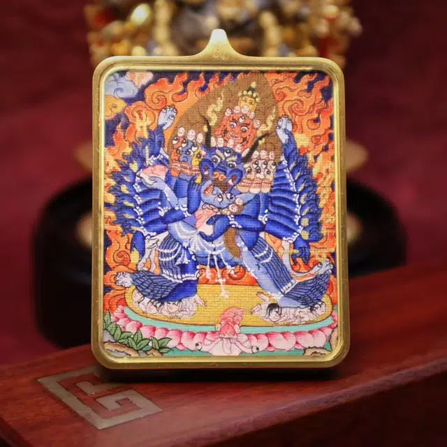 【五福临门财运通】 玉临门 生肖顺利  本命佛  水逆绝缘体  水逆退散  福录吉样唐卡复古民族风手工绳#好运 合金 项链 男女同款情侣款