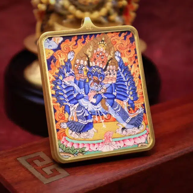 【五福临门财运通】 玉临门 生肖顺利  本命佛  水逆绝缘体  水逆退散  福录吉样唐卡复古民族风手工绳#好运 合金 项链 男女同款情侣款