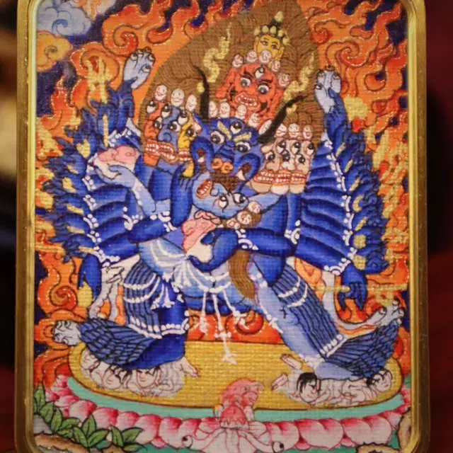 【五福临门财运通】 玉临门 生肖顺利  本命佛  水逆绝缘体  水逆退散  福录吉样唐卡复古民族风手工绳#好运 合金 项链 男女同款情侣款