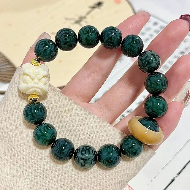 【八方来财大貔貅】 郁馨 破天富贵纳福转运吞金兽新中式本命年如意考研考试上岸 学业有成#好运 菩提根 手串 男女同款情侣款