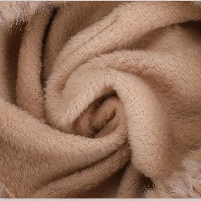 山一丸 卡通小熊面罩围脖一体户外加绒护耳保暖 聚酯纤维 绒线帽 儿童款