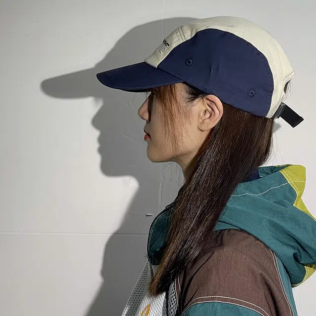 山一丸 板工装风五片帽户外运动美式复古拼色 鸭舌帽 男女同款情侣款