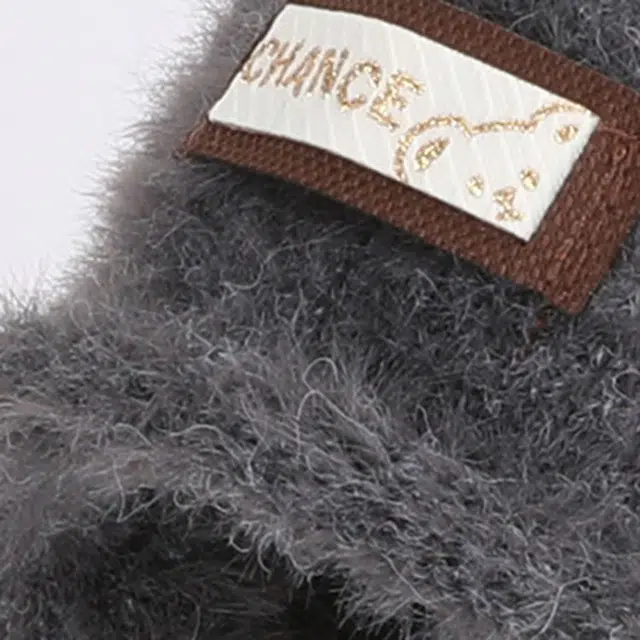 山一丸 韩版秋冬帽子条纹大头围显脸小堆堆帽护耳防风套头帽 聚酯纤维 绒线帽 女款