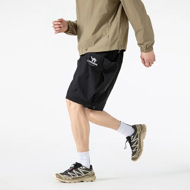 领航骆驼 户外运动潮流百搭休闲短裤 男女同款