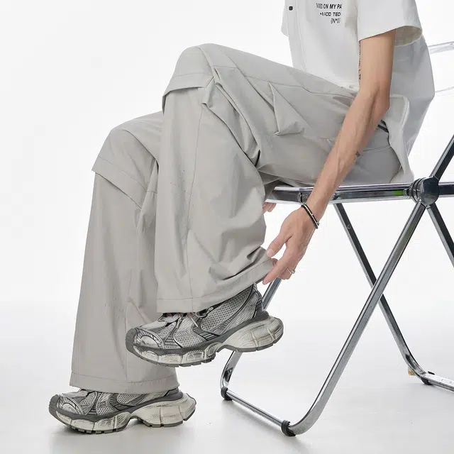 领航骆驼 通勤百搭运动宽松直筒休闲牛仔裤 男女同款