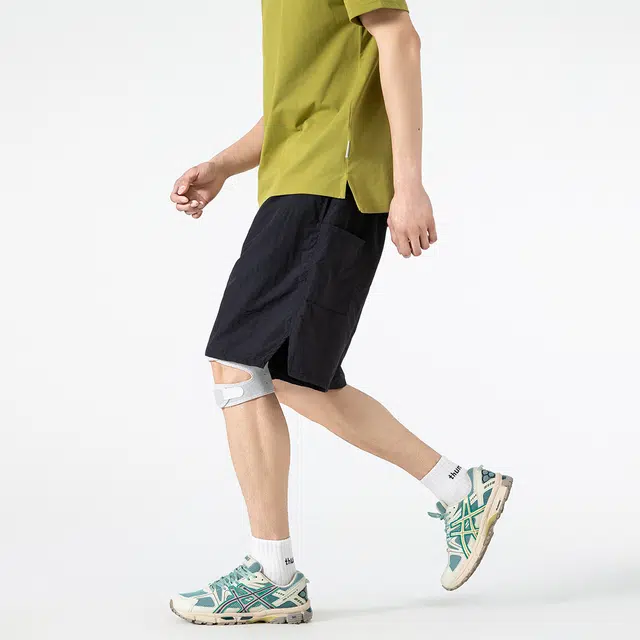 领航骆驼 美式复古多巴胺透气舒适运动简约百搭户外休闲短裤 男女同款