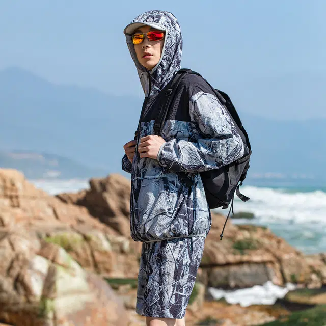 领航骆驼 山系户外防紫外线轻薄透气登山徒步防晒服 男女同款