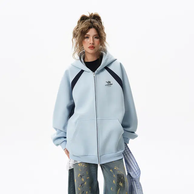 领航骆驼 舒适时尚街头百搭简约潮流休闲复古卫衣 男女同款