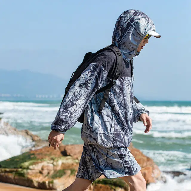 领航骆驼 山系户外防紫外线轻薄透气登山徒步防晒服 男女同款