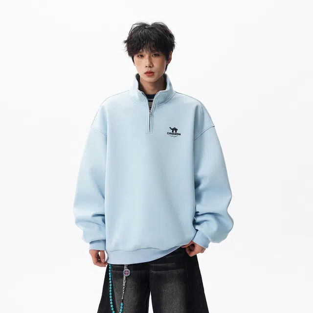 领航骆驼 简约复古潮流舒适时尚百搭日常通勤休闲亲肤卫衣 男女同款