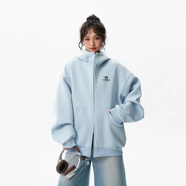 领航骆驼 美式重磅时尚通勤休闲简约高级感松弛慵懒卫衣 男女同款