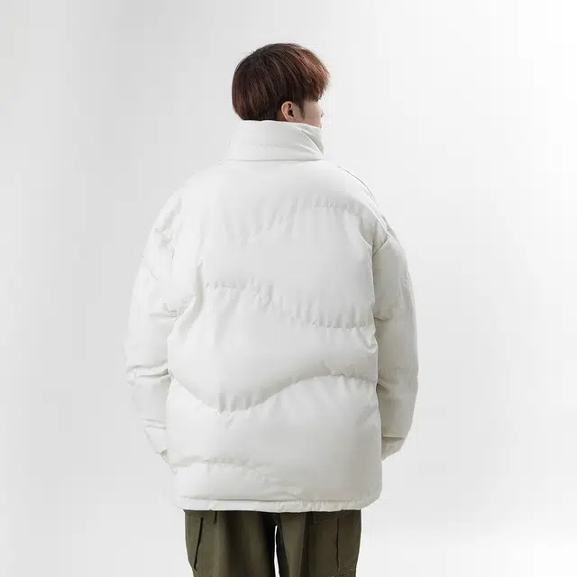 领航骆驼 时尚街头不规则立体户外抗寒山系百搭潮流痞帅加绒加厚防寒保暖港风宽松纯色机能服大码防风立领面包  棉服  男女同款