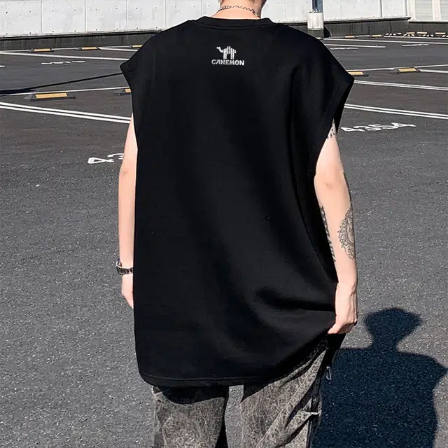 领航骆驼 高街拉链宽松舒适户外运动健身通勤休闲时尚百搭圆领背心 男女同款