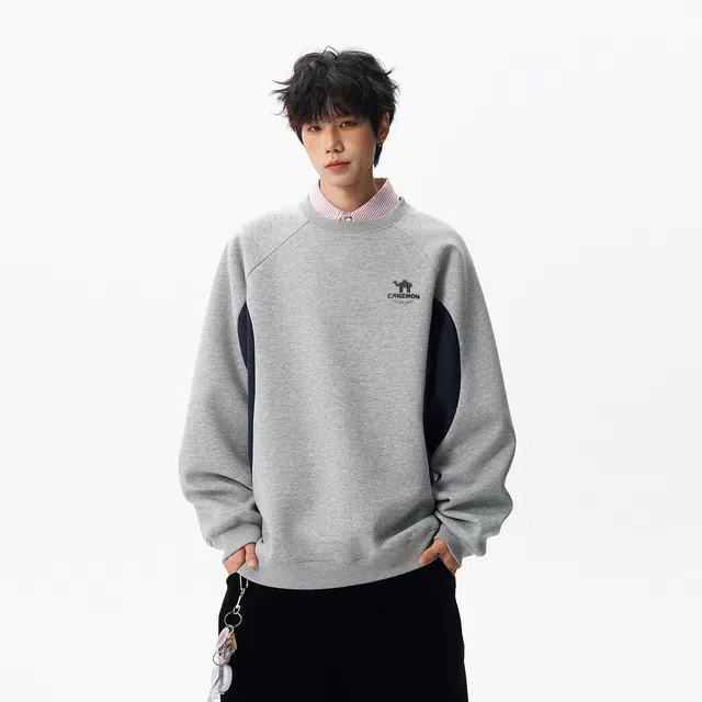 领航骆驼 时尚宽松休闲潮流设计百搭舒适卫衣 男女同款