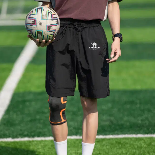 领航骆驼 字母中腰系带透气百搭直筒休闲短裤 男女同款