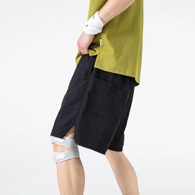 领航骆驼 美式复古多巴胺透气舒适运动简约百搭户外休闲短裤 男女同款