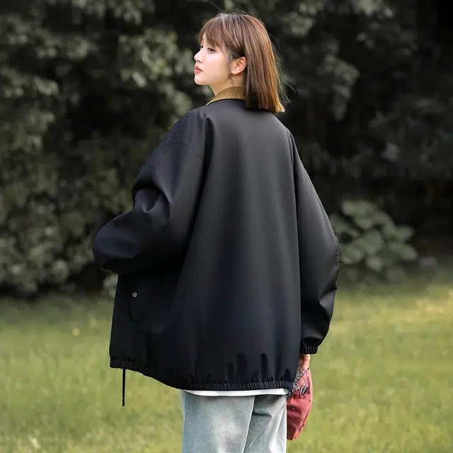 领航骆驼 户外美式复古潮牌宽松廓形休闲防水透气百搭高街翻领日常通勤运动长袖  夹克 男女同款