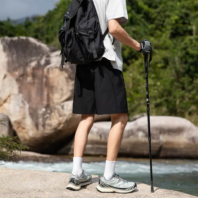 领航骆驼 美式户外运动速干透气百搭潮流休闲短裤 男女同款