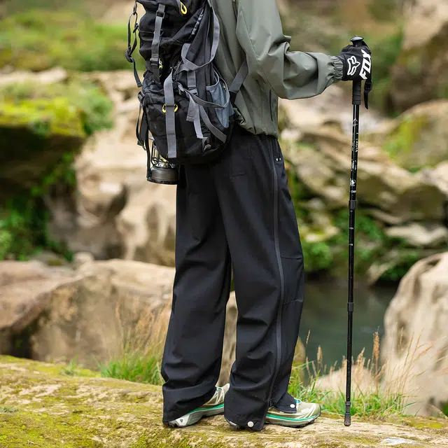 领航骆驼 美式户外机能裤日常通勤防水防风速干轻薄透气拉链网孔设计  工装裤 男女同款