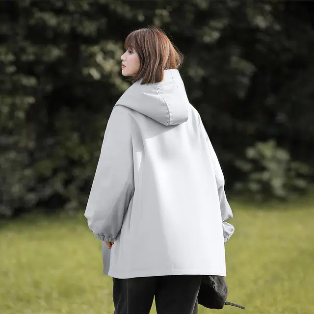 领航骆驼 美式复古户外登山拼接透气时尚日常百搭舒适宽松开衫连帽外套   夹克  男女同款