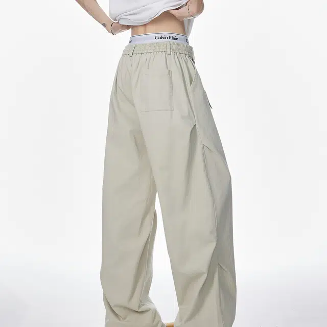 领航骆驼 潮流百搭褶皱设计直筒通勤休闲牛仔裤 男女同款