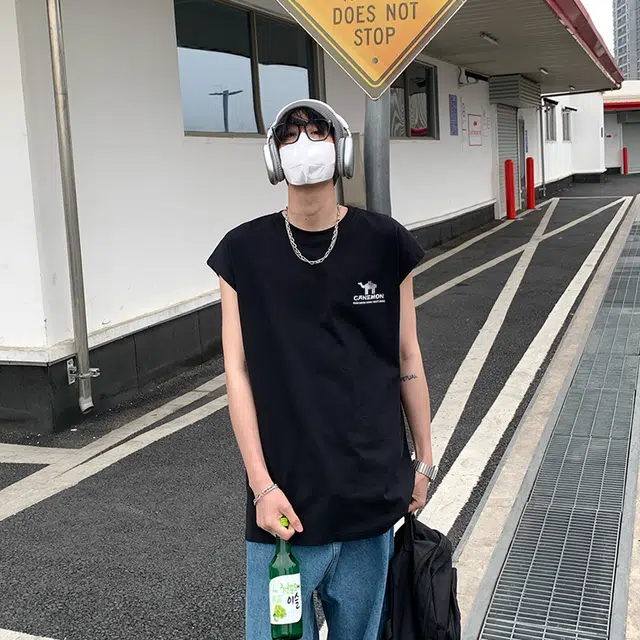 领航骆驼 美式基础运动时尚复古纯棉吸湿排汗透气凉感舒适简约大码宽松坎肩潮牌高街痞帅无袖背心 男女同款