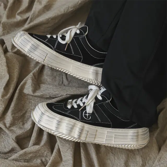 年走索 帆布 百搭复古时尚潮流舒适休闲 防滑 低帮 板鞋 男女同款