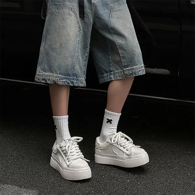 年走索 网布 百搭厚底休闲大头小众 低帮 板鞋 男款