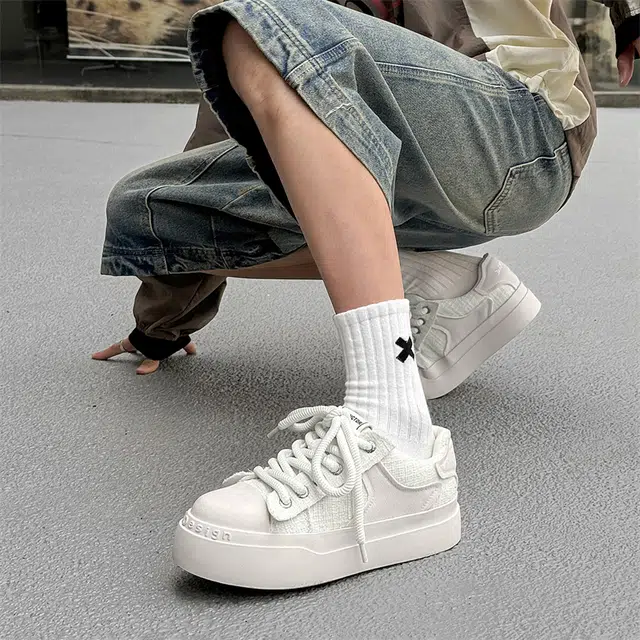 年走索 网布 百搭厚底休闲大头小众 低帮 板鞋 男款