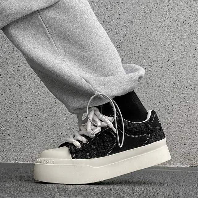 年走索 网布 百搭厚底休闲大头小众 低帮 板鞋 男款