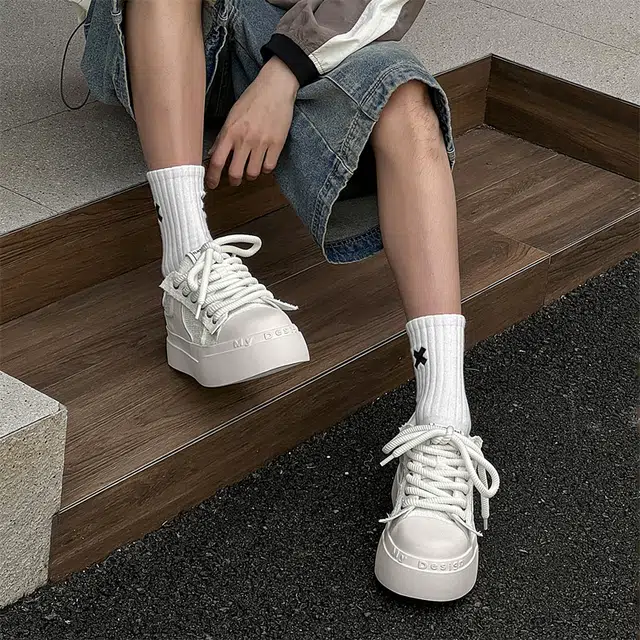 年走索 网布 百搭厚底休闲大头小众 低帮 板鞋 男款