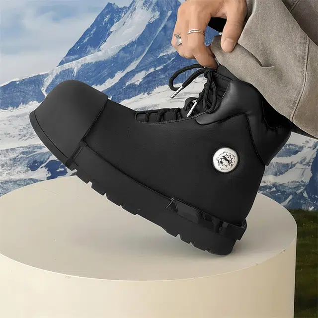 年走索 二层牛皮 高级感百搭 中筒 马丁靴 男女同款