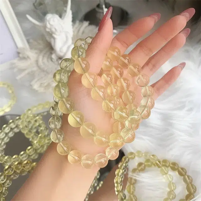 丰运阁 柠檬晶净化心灵平衡能量 小清新提升快乐正能量 安抚情绪提升自信 招财财运事业学业蒸蒸日上 水晶 手串 男女同款情侣款