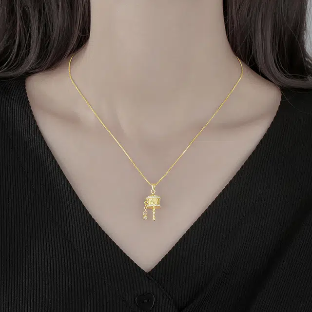 丰运阁 时来好运转经筒 新中式复古国潮唐卡  平安纳福一帆风顺诸事顺利 财源滚滚金榜题名寓意好 合金 项链 男女同款情侣款