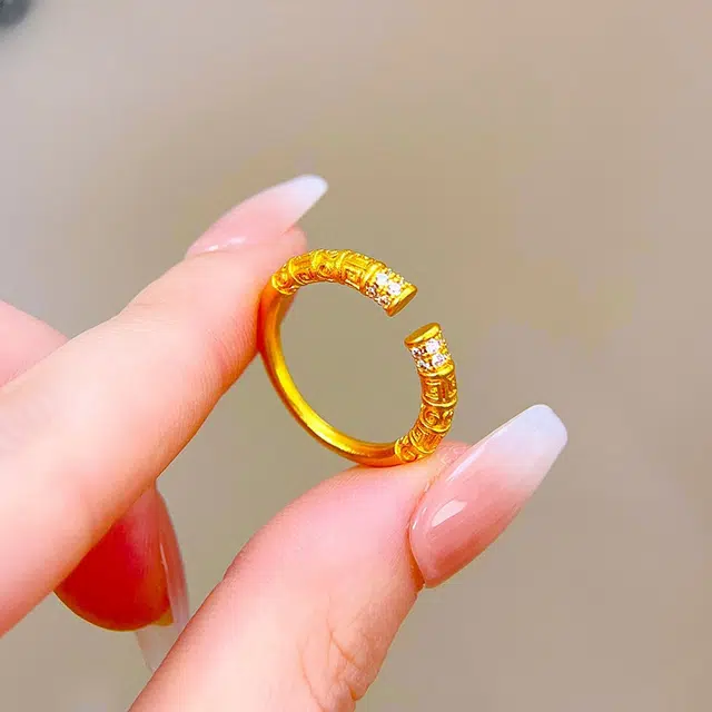 丰运阁 直面天命 金箍棒紧箍咒 悟空神话游戏闯关 平安喜乐招财有钱花越战越勇爱情甜蜜 精致百搭闪耀 锆石 戒指 男女同款情侣款