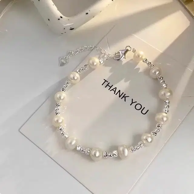 丰运阁 步步生莲 好运莲莲新中式碎银子莲花 精致闪耀碎 福气满满源滚滚财运亨通有钱花 小众高级 通勤叠戴 合金 手链 女款