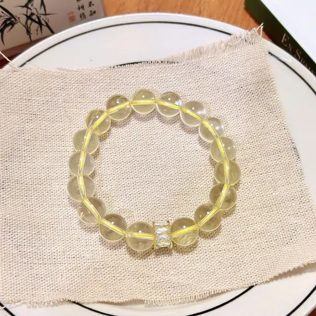 丰运阁 财运亨通暴富黄水 晶 腰缠万贯招财进宝日进斗金有钱花 原创小众设计 姐妹闺蜜送礼简约百搭好运 水晶 手串 女款