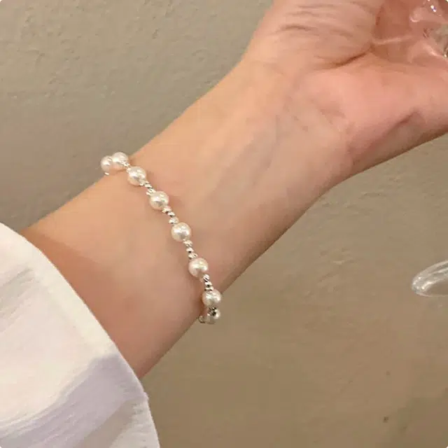 丰运阁 步步生莲 好运莲莲新中式碎银子莲花 精致闪耀碎 福气满满源滚滚财运亨通有钱花 小众高级 通勤叠戴 合金 手链 女款