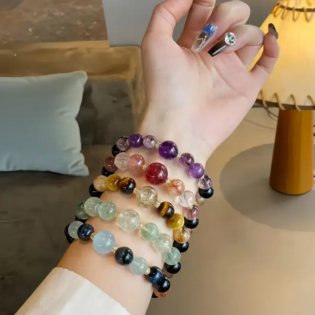 丰运阁 【财源滚滚黑金超金霸大综合】超级吸金招财小霸王助事业增强自信决策力领导力成功上岸 #好运天然 多色水晶 手串 男女同款情侣款