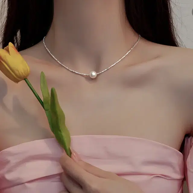 丰运阁 新中式碎银子系列 碎银几两有钱花锁骨链手链 叠戴套装闪耀迷人 优雅知性 气质大方 复古矜贵 合金 项链 女款
