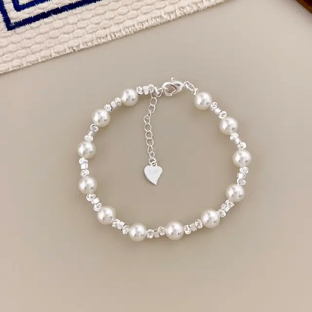 丰运阁 步步生莲 好运莲莲新中式碎银子莲花 精致闪耀碎 福气满满源滚滚财运亨通有钱花 小众高级 通勤叠戴 合金 手链 女款