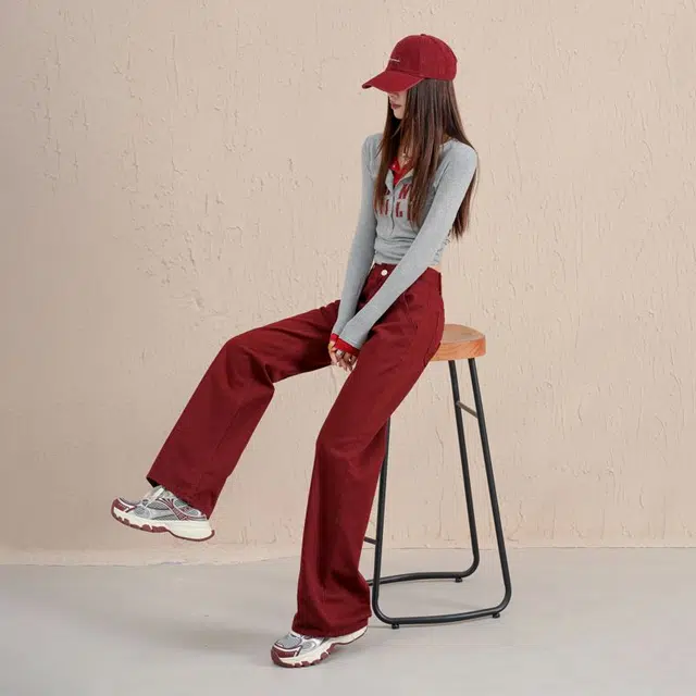 么宁 美式复古长腿精低腰宽松喇叭裤百搭修身马蹄裤女牛仔裤 女款