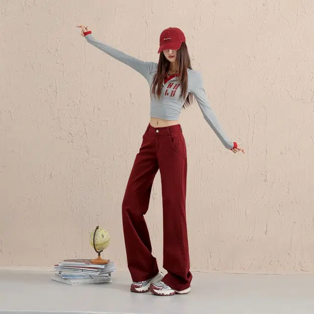 么宁 美式复古长腿精低腰宽松喇叭裤百搭修身马蹄裤女牛仔裤 女款