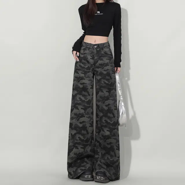 么宁 清新气质百搭优雅休闲裤 女款