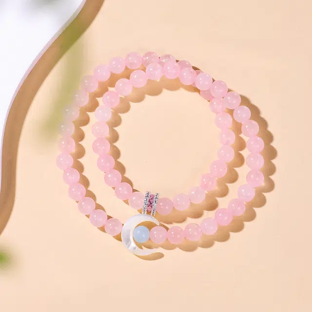 全年红 时尚浪漫#好运 粉水晶 手串 女款