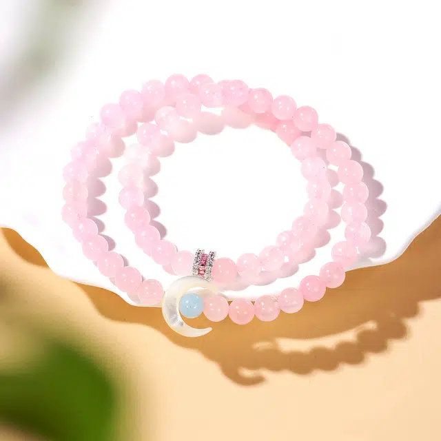 全年红 时尚浪漫#好运 粉水晶 手串 女款