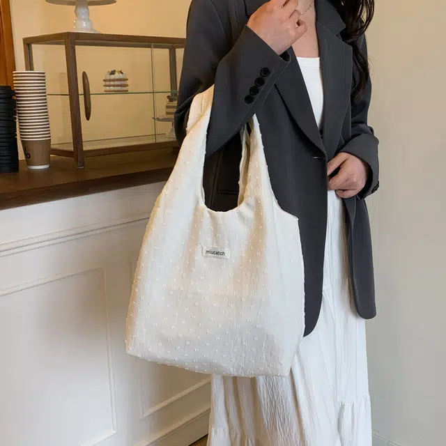 伊曼家 牛仔蝴蝶结学生装书购物袋 涤纶 单肩包 女款 白色/粉色/蓝色/黑色/绿色