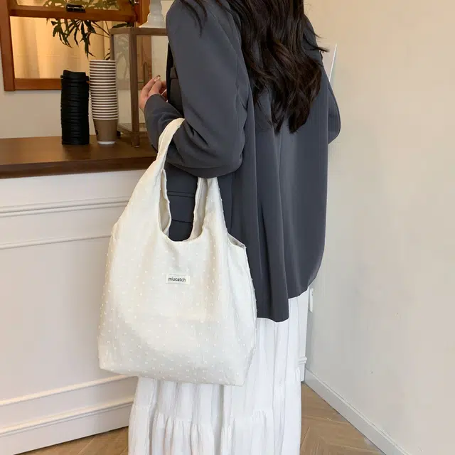 伊曼家 牛仔蝴蝶结学生装书购物袋 涤纶 单肩包 女款 白色/粉色/蓝色/黑色/绿色